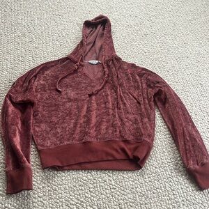 Out from under (Urban Outfitters) velvet hoodie